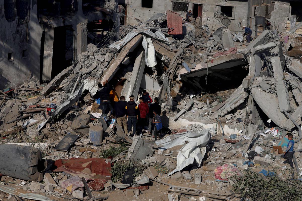 Israël bombarde quasiment sans relâche la bande de Gaza depuis le 7 octobre.